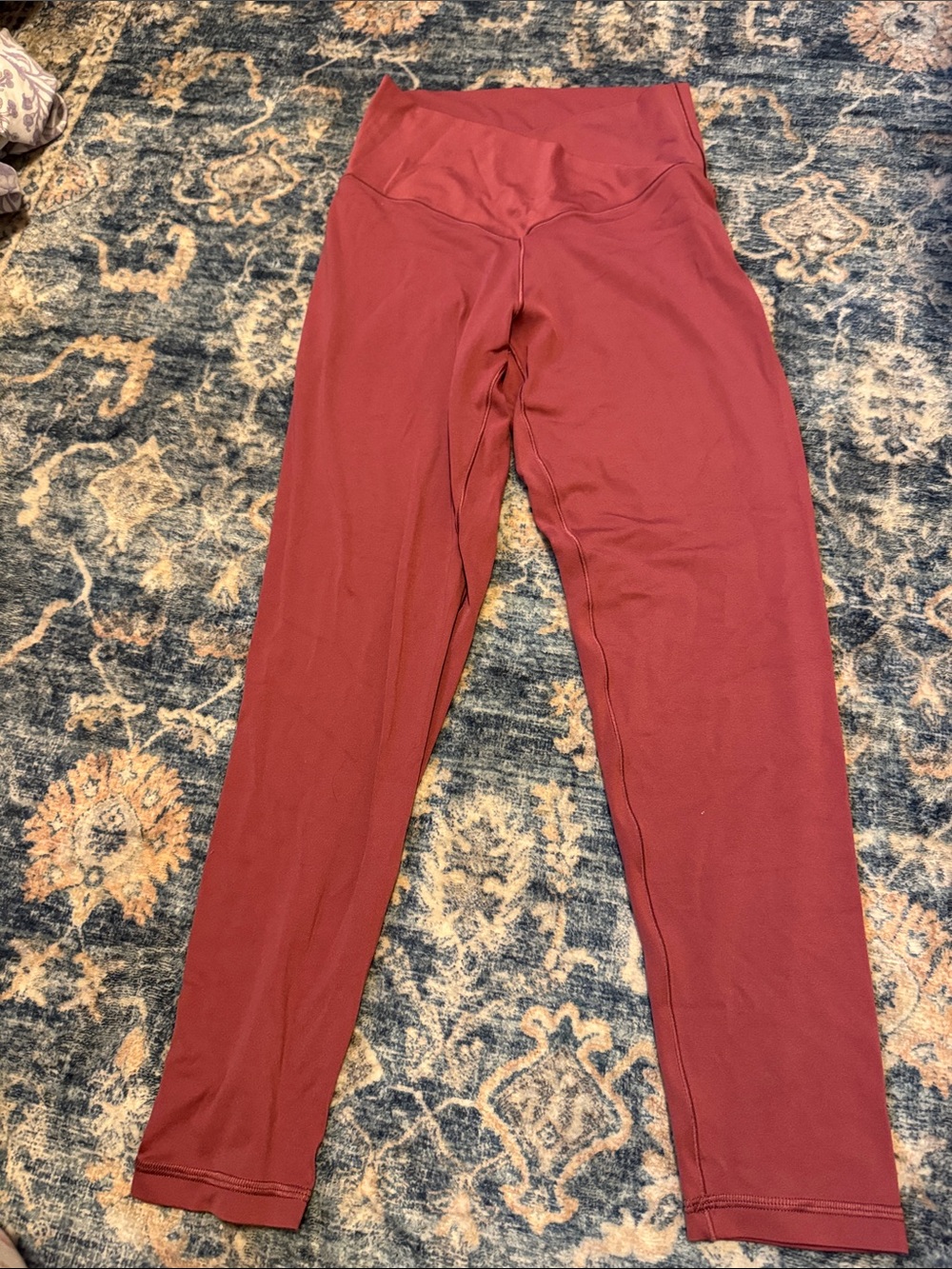 aerie High-Rise Leggings in Burgundy
